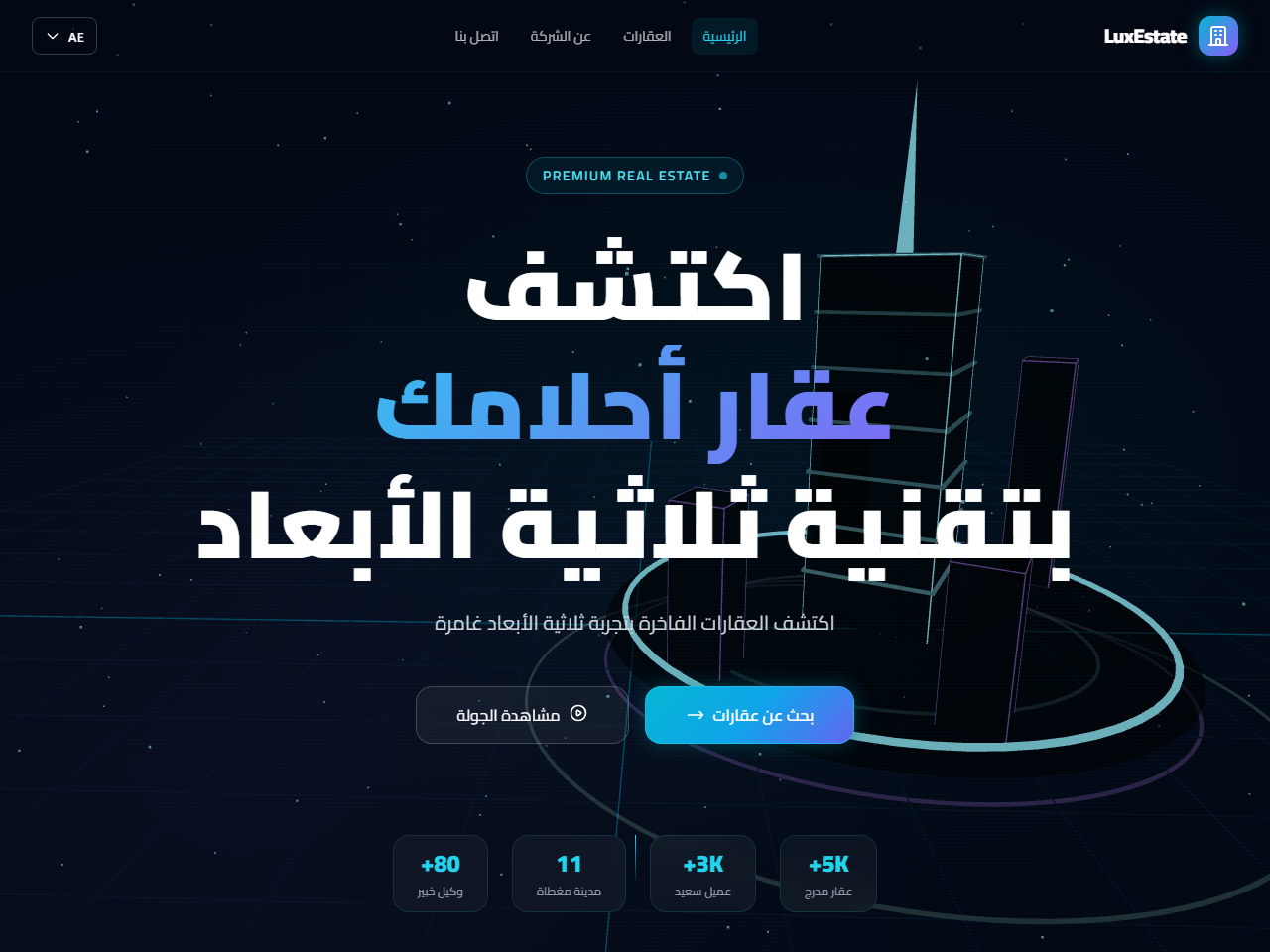 LuxEstate — منصة العقارات الفاخرة